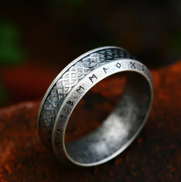 Antique Tree of Life Steel Ring